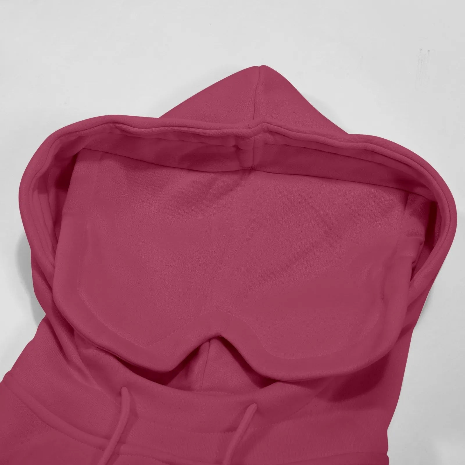 Women Plus Size Eye Mask Hooded Sweatshirt Girls Solid Long Sleeve Casual Hoodie Sportwear Outdoor Riding Oversize Pullover Tops